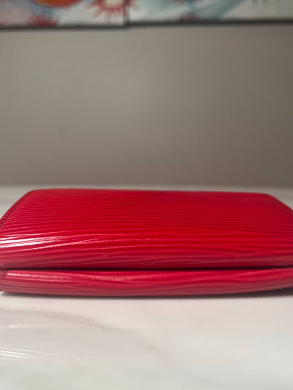 Louis Vuitton Red Epi Elise Trifold Wallet - Picture 7 of 14